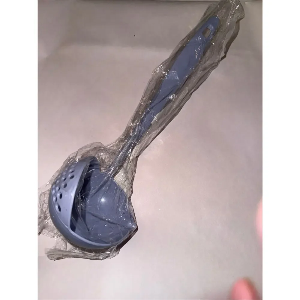 NWT Red Silicone Nonstick Spatula Scraper 11 In Long with FREE plastic ladle